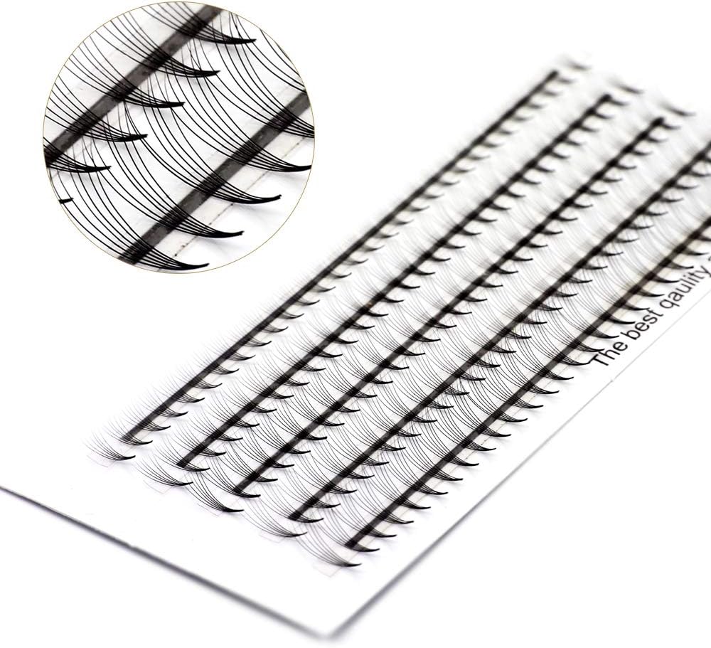 EMEDA Full Volume Eyelashes Extensions Russian Cluster Individual Eyelashes Professional Volume C Curl Lash Extensions Premade 6D Volume Fans(VLash-0006)