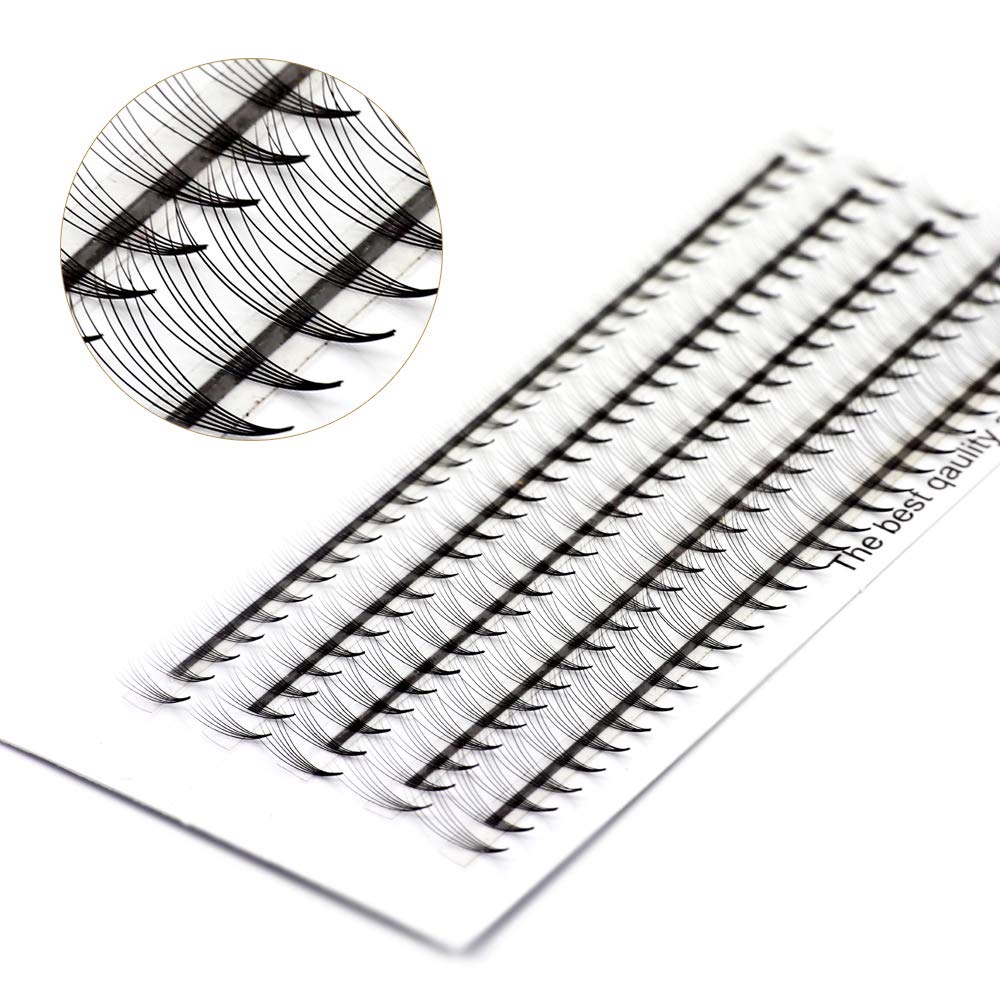 EMEDA Full Volume Eyelashes Extensions Russian Cluster Individual Eyelashes Professional Volume C Curl Lash Extensions Premade 6D Volume Fans(VLash-0006)