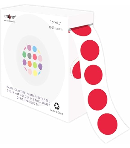 1000 Autocollants Ronds Blancs 13mm - Étiquettes Adhésives Pour Classement Bureau, Maison, École