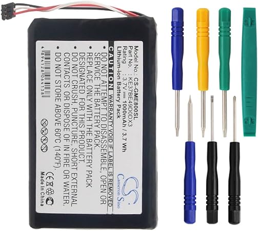 Amazon Com Cameron Sino 800mah Li Ion Rechargeable Battery Ke37be49d0dx3 Replacement For Garmin Edge 800 Edge 810 Gps With Tools Kit Gps Navigation