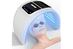 BEUWE Red-Light-Therapy-for-Face，Led Face Mask Light Therapy Red & Blue Rejuvenation Tool SPA Equipment Led Neck Body Hand Mask for Skincare at Home