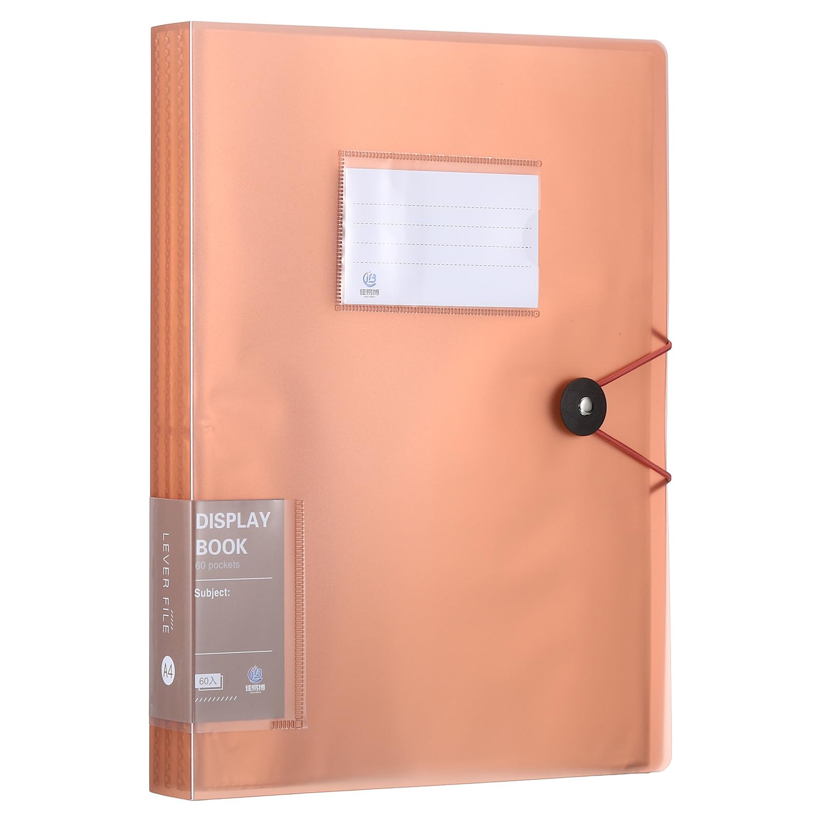 PATIKIL 8.5x11 Binders with Plastic Sleeve, 1 Pcs A4 Display 60 Pocket Portfolio Binder Folder Presentation Book with Clear Plastic Sheet Protector Sleeves for Artwork Documents,Wine Red