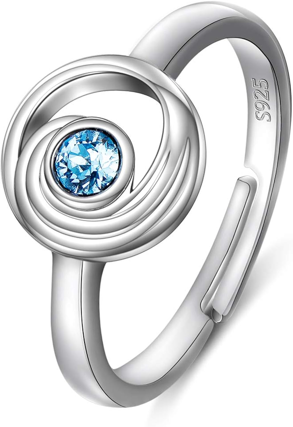 Wave Rings for Teenage Girls Sterling Silver Adjustable Rings Amazon