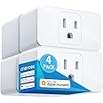 meross Smart Plug Mini, 15A & Reliable WiFi, Support Apple HomeKit, Alexa, Echo, Google Assistant, Nest Hub, and SmartThings,