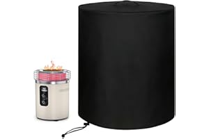 Heavy-Duty 600D Oxford Ninja Fireside 360 Fire Pit Cover, Waterproof Dustproof UV Protection Outdoor Fire Pit Cover, Essentia