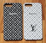 Street Fashion x Hypebeast Collab Slim Durable Hard Case Cover for Apple iPhone 8+ / 7+ (White w/Black Letters, iPhone 8+ / 7+)