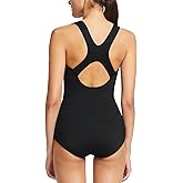 baleaf Women's Racerback Athletic One Piece Modest Bathing Suit