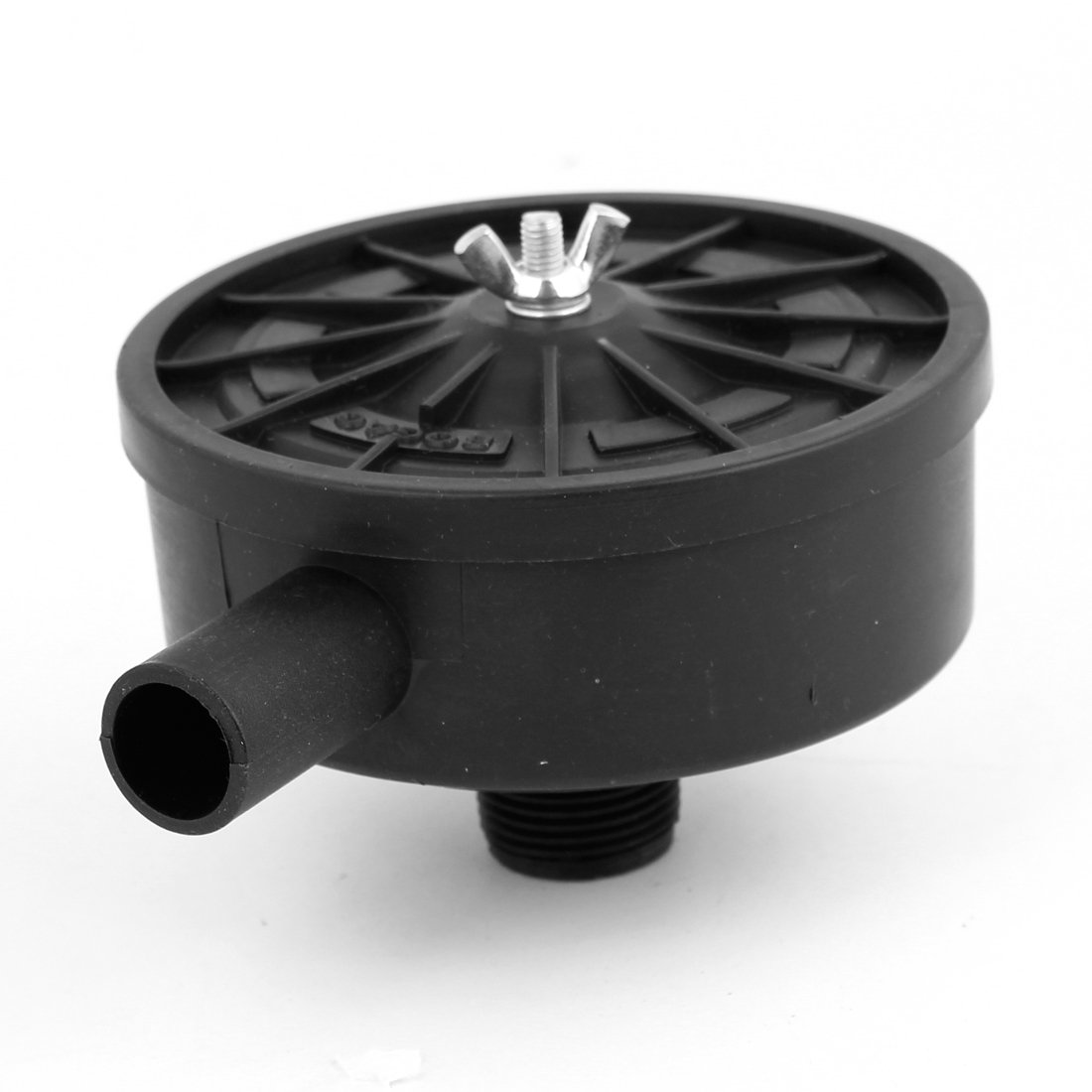 Sourcingmap Black Plastic 20mm Thread Exhaust Filter Muffler for Air Compressor