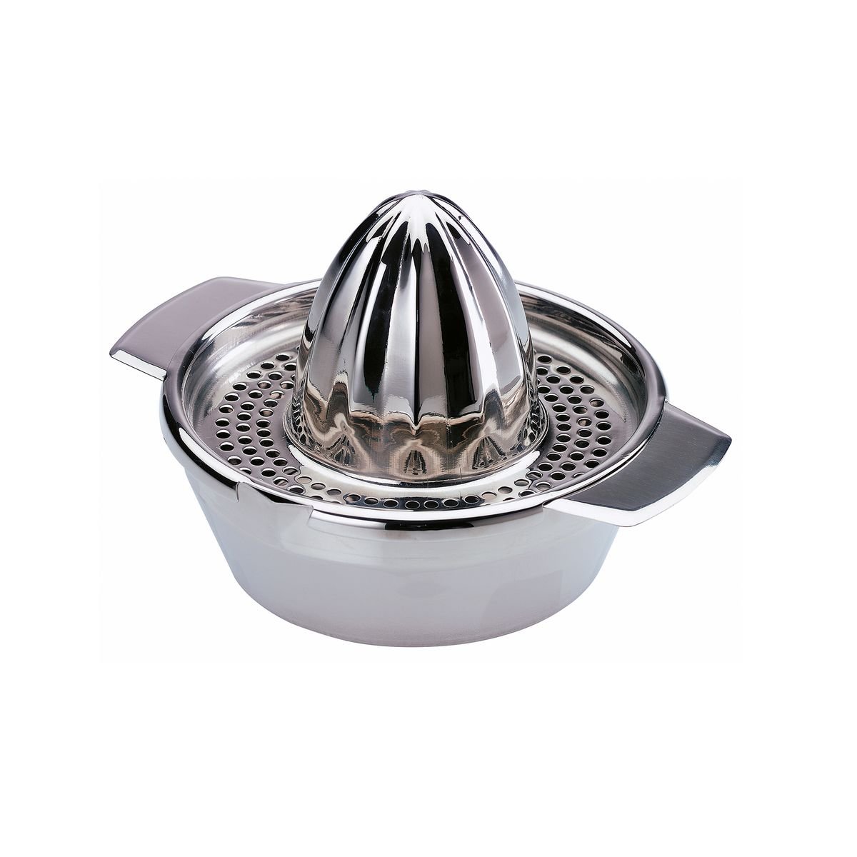 axentia Manual Citrus Juicer - Rust-Free Stainless Steel Juice Press - Citrus Juicer 16.6 x 13.6 x 9.5 cm