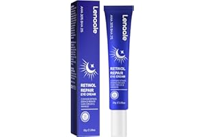 LENAALE Retinol Eye Cream, Hydrating Under Eye Care Daily Wrinkle Cream, Infused with AHA30% to Smooth and Hydrate Skin, Eye Crea for Dark Circles Treatments
