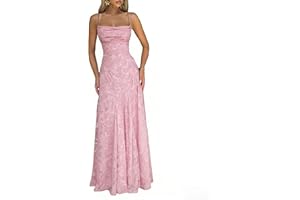 Spaghetti Strap Laces Prom Dress Floral Cowl Neck Bridesmaid Dresses Backless Elegant Evening Wedding Guest Dress