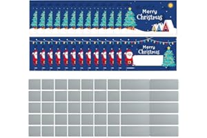 Lot de 100 cartes de Noël à gratter amusantes Père Noël Arbre de Noël Fête Jeux à gratter Cartes Cadeaux DIY Jeux Fournitures