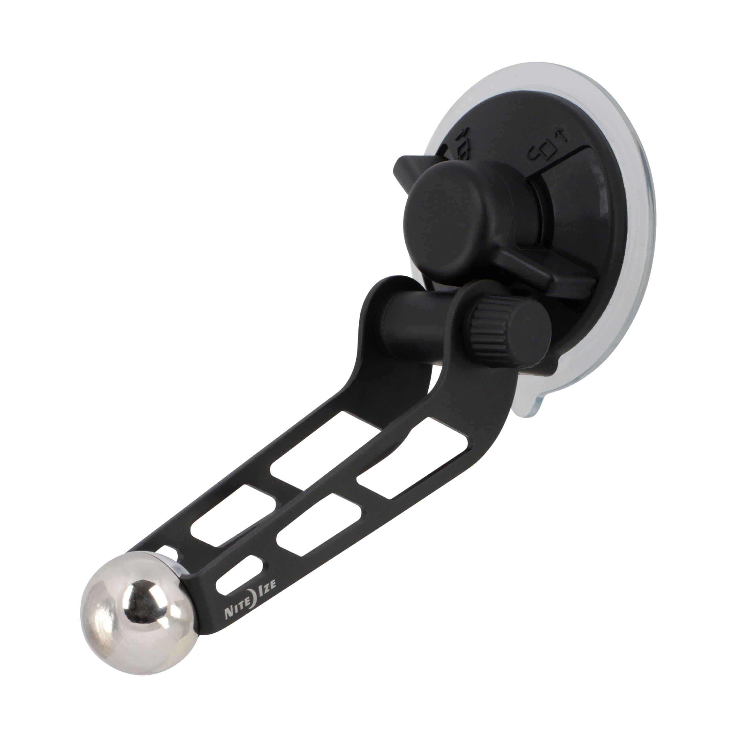 Nite Ize Steelie Windshield Mount - Phone Holder for Car Windshield - Alternative to Car Dashboard & Vent Phone Mounts - Compatible with Steelie Magnetic Mounting System - Black