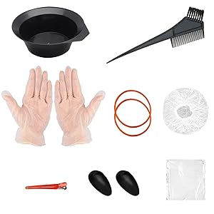 8 PCS Hair Coloring Dyeing Kit, for Hair Coloring Bleaching DIY Salon & Home Hair Coloring Hair Dryers