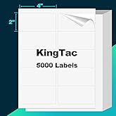 (10 Up 5,000 Pcs) 2"x4" Shipping Address Labels for Laser & Inkjet Printers,500 Sheets Permanent Adhesive 10 per Page Shipping Labels, 1/10 Page Stickers, 10 Labels per Sheet
