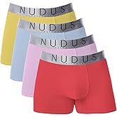 NUDUS Premium Mens Underwear - 4 Pack Soft Cotton Underwear for Men, Low Rise Sexy Mens Underwear, Lightweight & Breathable