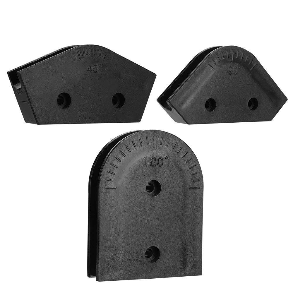 Acrylic Hard Tube Bending Kit, 3Pcs 16mm OD 45/90/180 Degree Diameter Rigid Tube Bender Mould Tool Kit, ABS Multi-angle Acrylic Material Tool Kit, for AWGM3 Series (Black)