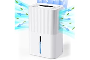 Dehumidifier for Home & Basement Small Dehumidifier | Quiet Dehumidification with Automatic Timer Shut-Off （white 95Oz）