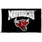 Nebraska Omaha Mavericks Wordmark Large Grommet Banner Flag