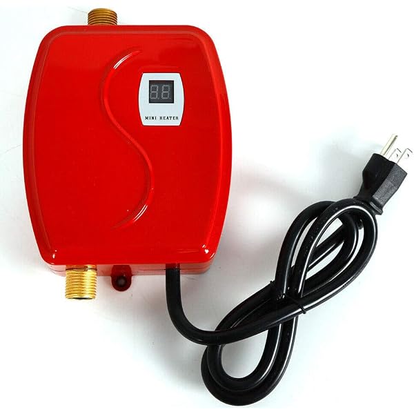 Water Heaters RANZHIX Mini Tank Water Heater 110V Electric Tank-Less Instant  Hot Water Heater System For Bathroom Kitchen Washing (Red) - Amazon.com