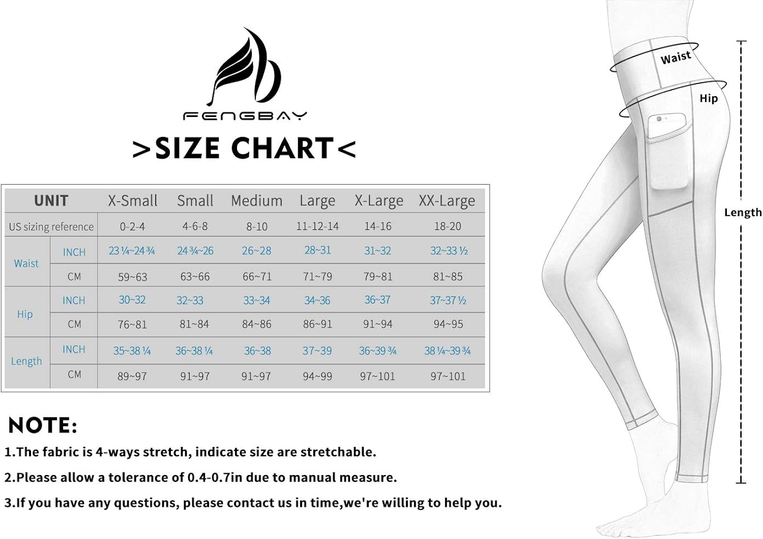Fengbay High Waist Yoga Pants with Pockets, Yoga Pants for Women Tummy Control Yoga Leggings 4 Way Stretch Workout Pants: Clothing