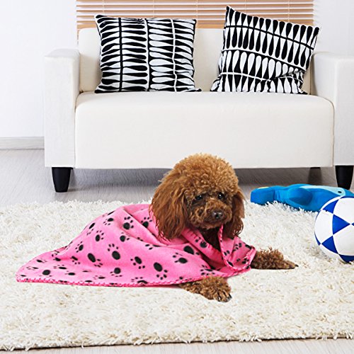 image for Comsmart Pet Blanket Dog Cat Soft Fleece Blankets Sleep Mat Pad Bed Co