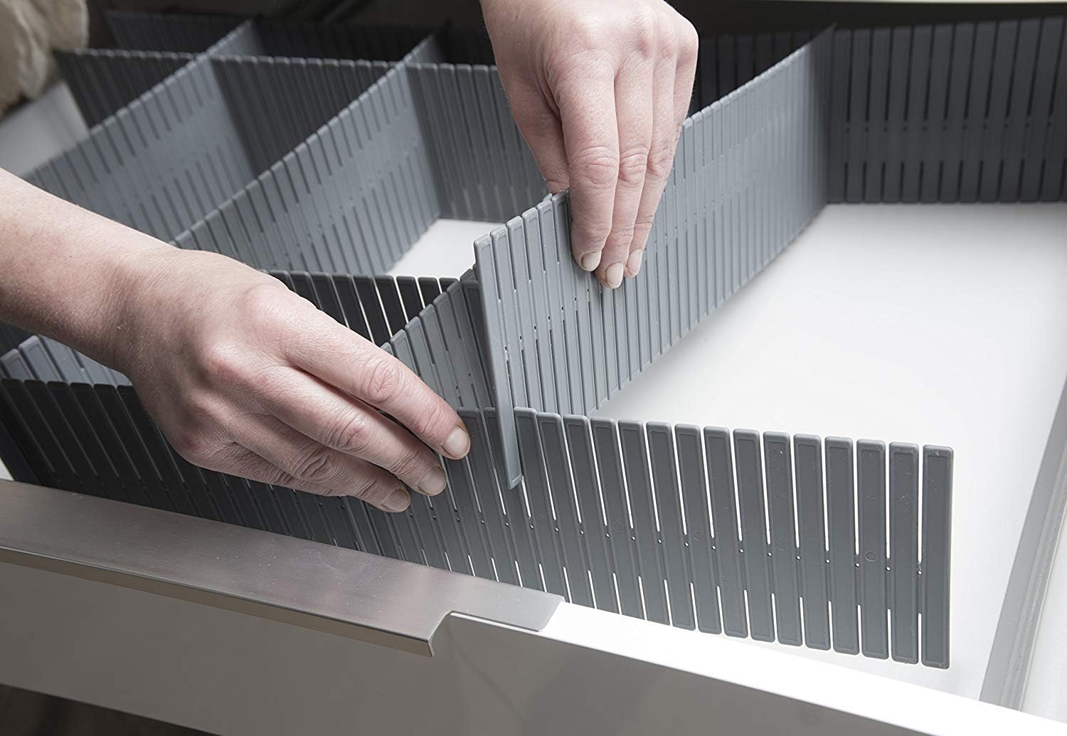 Febbya Organizadores de Cajones,8 Pack Ajustable Divisor de Cajones