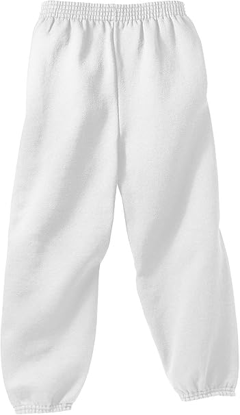 Youth Sweatpant, Color: White, Size 