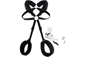 BDSM Sex Swing for Couples - Adjustable Straps, Soft Plush Padding Mat, Restraint Toys, Holds up to 300lbs - Adult Bondage Lo