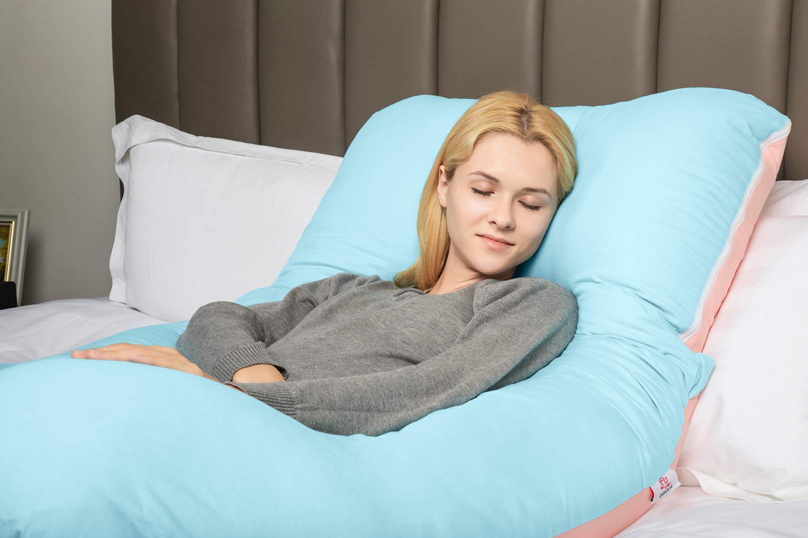 QUEEN ROSE Pregnancy Pillow(Double Sided)U Shaped QUEEN ROSE Pregnancy Pillow(Double Sided)U Shaped
