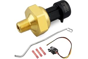 QUANEGUZY Exhaust Back Pressure EBP Tube Sensor with Wire Harness Kit Fit for Ford E-350 Excursion F-250 F-350 1998-2003 Replace 4C3Z-9J460-A 1C3Z9D477AA 1840078C1