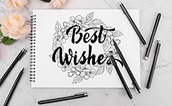 Muchcute Micro Fineliner Drawing Art Pens: 8 Black