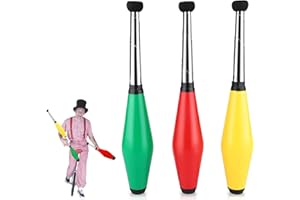 Agatige 3PCS Juggling Stick, Juggling Clubs Ultralight Juggling Pins Children Training Acrobatic Stick Toy Kid Playing Toy for Kids Adults Outdoor Activity, 42 * 7cm