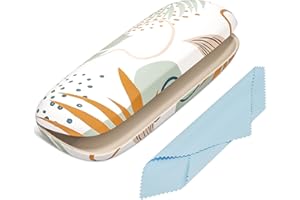 NPOOYI Eyeglasses Case, Hard Shell Protective Case for Glasses, Unisex for Women Men