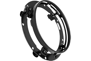 Saihisday 7 Inch Chrome Round Headlight Ring Motorcycle Mounting Bracket Replacement for H_Arley Motorcycles Headlight Mount(