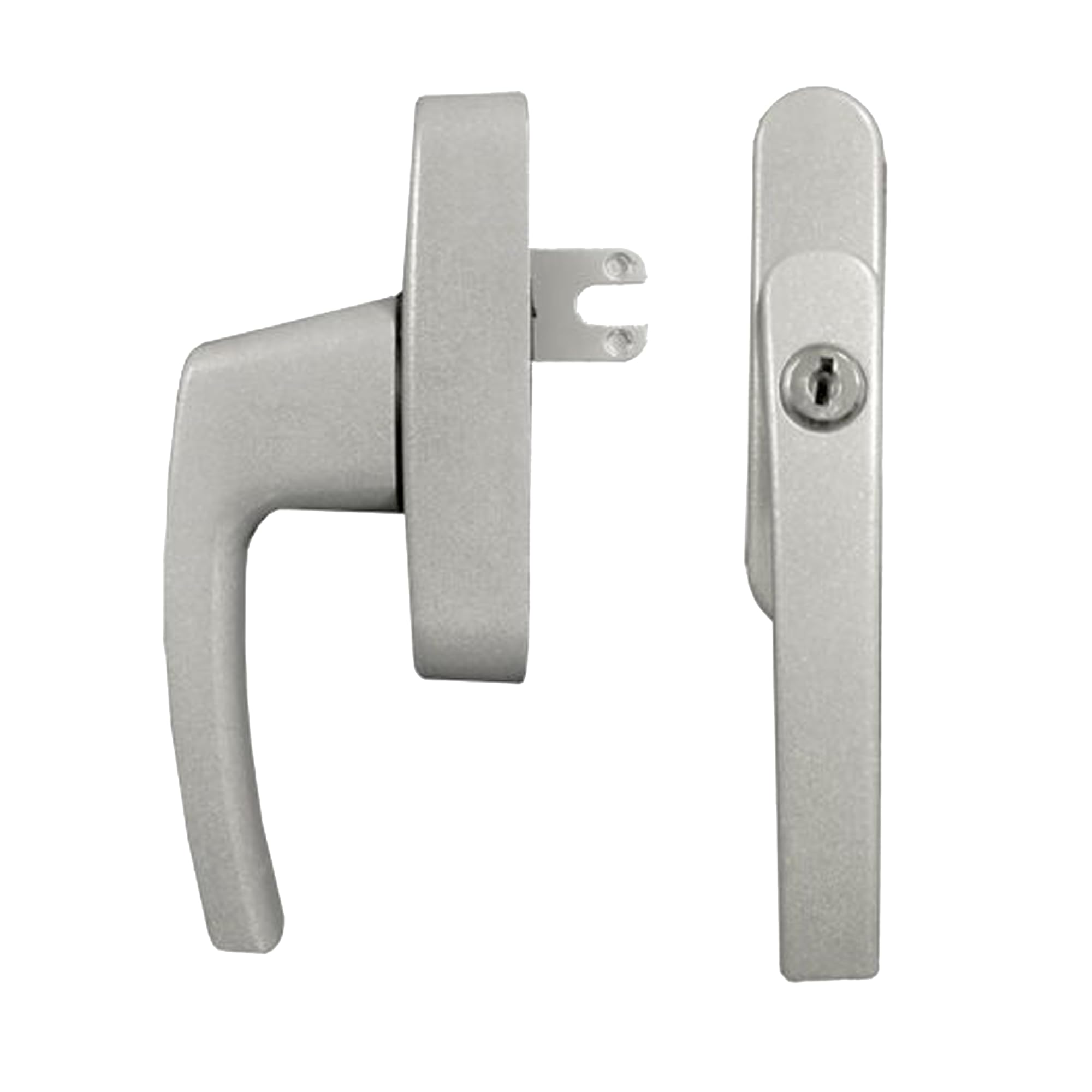 Roto Siegenia Si Aubi Alu500 Aluminium Tilt Turn Window Handle Replacement Fork & Blade (Silver)