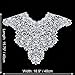 Smiry 2pcs Off-White Lace Trim Embroidered Lace Collar Neckline Venise Applique Sewing Clothing Accessories DIY Lace Applique