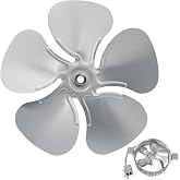 9800528 FB99100 Replacement Attic Fan Blade, 12 Inch Power Vent Propeller | 5‑Blade 32‑Degree Pitch Propeller, Fits 1/2 Inch Shaft With Set Screws, Replacement Part For Attic Power Vent Motor Units