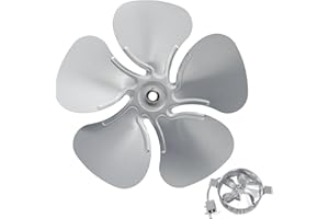 SUPERDI 9800528 Replacement Fan Blade Power Vent Motor, 14393 FB99100 Attic Fan Blade Propeller 12" 32 Degree 5 Blade for 1/2" Shaft with Set Screws
