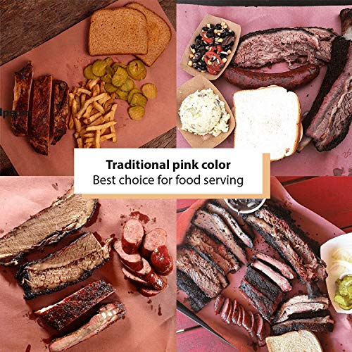 Pink Butcher Paper for Smoking Meat - Peach Butcher Paper Roll 18 by 200 Feet (2400 Inches) - USA Made, Fda Approved