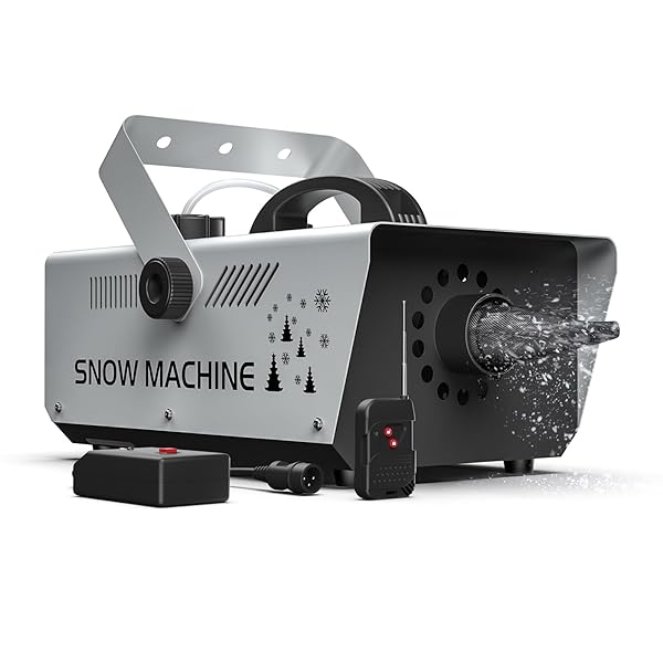 1000W SNOW MACHINE REMOTE & MANUAL CONTROL SNOWFLAKE...