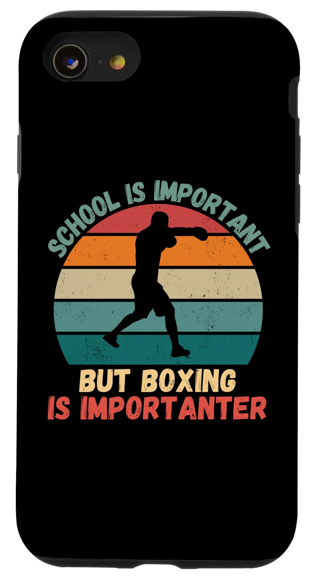iPhone SE (2020) / 7 / 8 Retro School Is Important Boxing Is Importanter Boxing Case