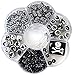 Linpeng Assorted Beads for Jewelry Making, Black and White Beads with Storage Box, Beading Supply for Bracelet Making and DIY Crafts