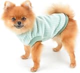 SMALLLEE_LUCKY_STORE Pet Ribbed Fleece Jumper for Extra Small Dogs Cats view 5