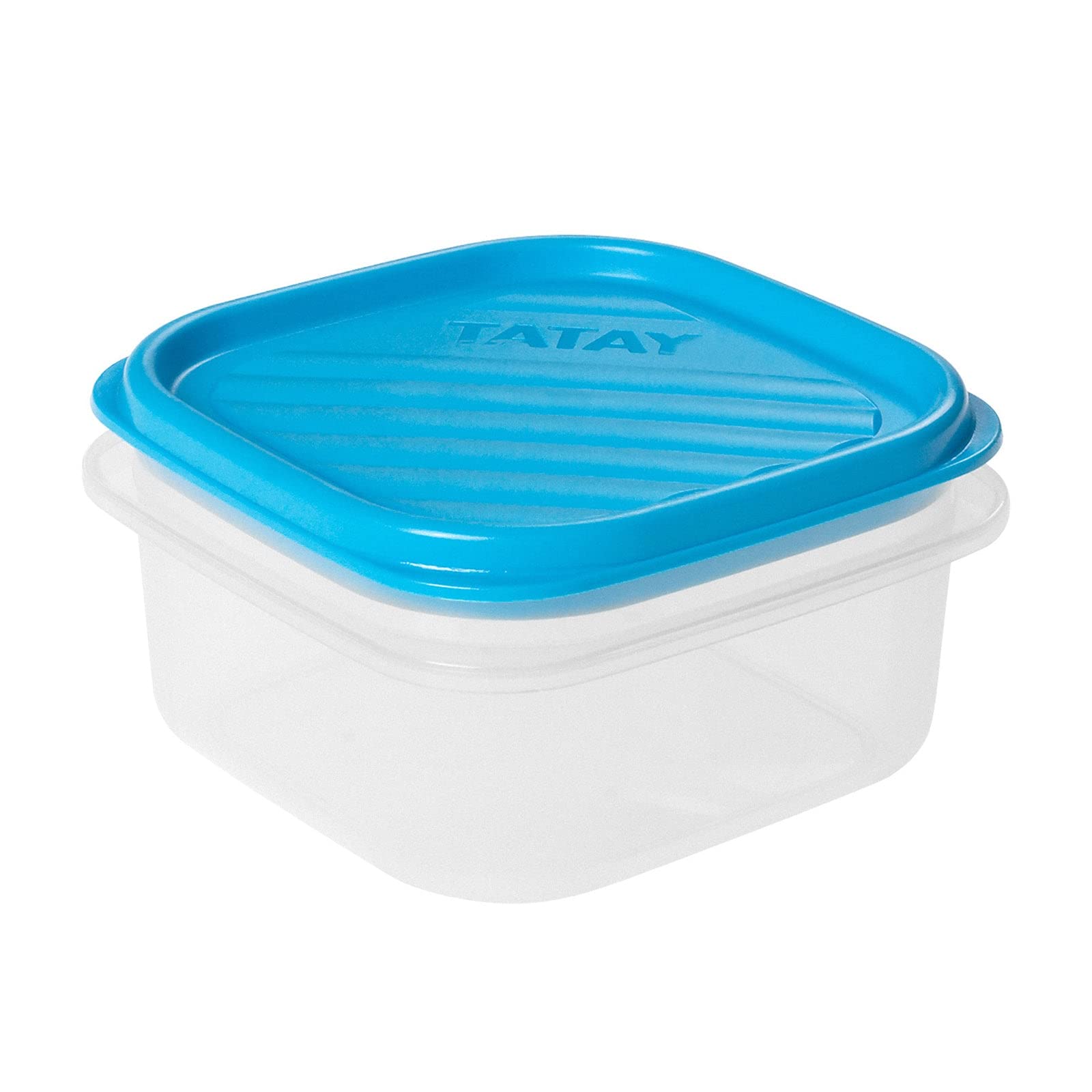 TATAY Food Storage, Airtight, 0.3 L of Capacity, Flexible Pressure Lid, BPA free, Suitable Microwave and Dishwasher, Blue. Measures: 10 x 10 x 5,5 cm