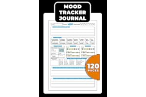 Mood Tracker Journal: Daily Mental Health & Wellness Diary with Prompts to Help with Anxiety Relief | Self Care Notebook for 