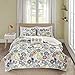Mi Zone Cozy Quilt Set, Casual Modern Vibrant Color Design All Season Teen Bedding, Coverlet Bedspread, Decorative Pillow, Girls Bedroom Décor, Full/Queen, Tamil Colorful Paisley 4 Piece