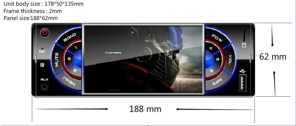 Car Stereo Receiver ,UPSZTEC Audio 4.1