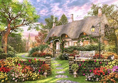 Chamberart 500 piece Premium Jigsaw Puzzle "The Villa Next to The Trail" A-5106 by Dominic Davison