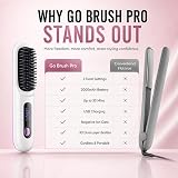 Baomaeyea Go Brush Pro UK Cordless Hair Straightener Brush 3 Temp 160-200°C view 4